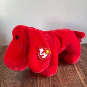 Authentic TY Beanie Buddy Rover the Dog, 1998.
